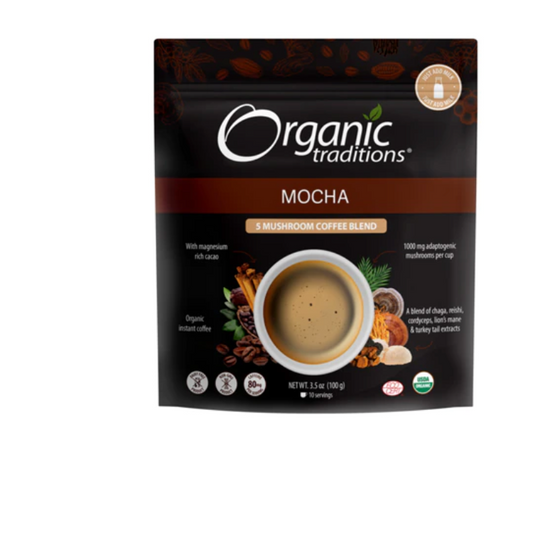 Organic Traditions Mushroom Coffee- Mocha