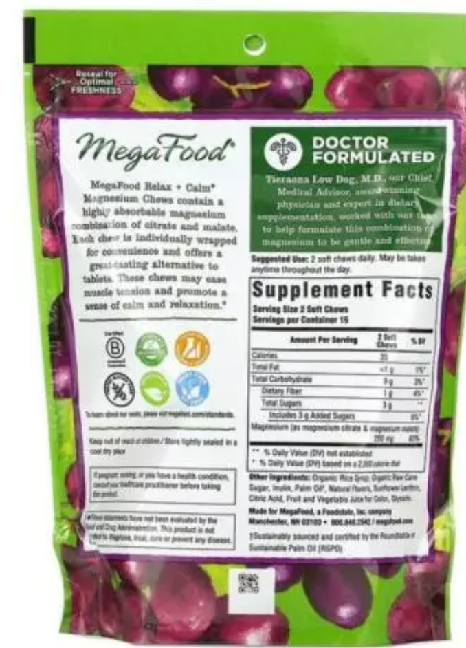 Magnesium chews