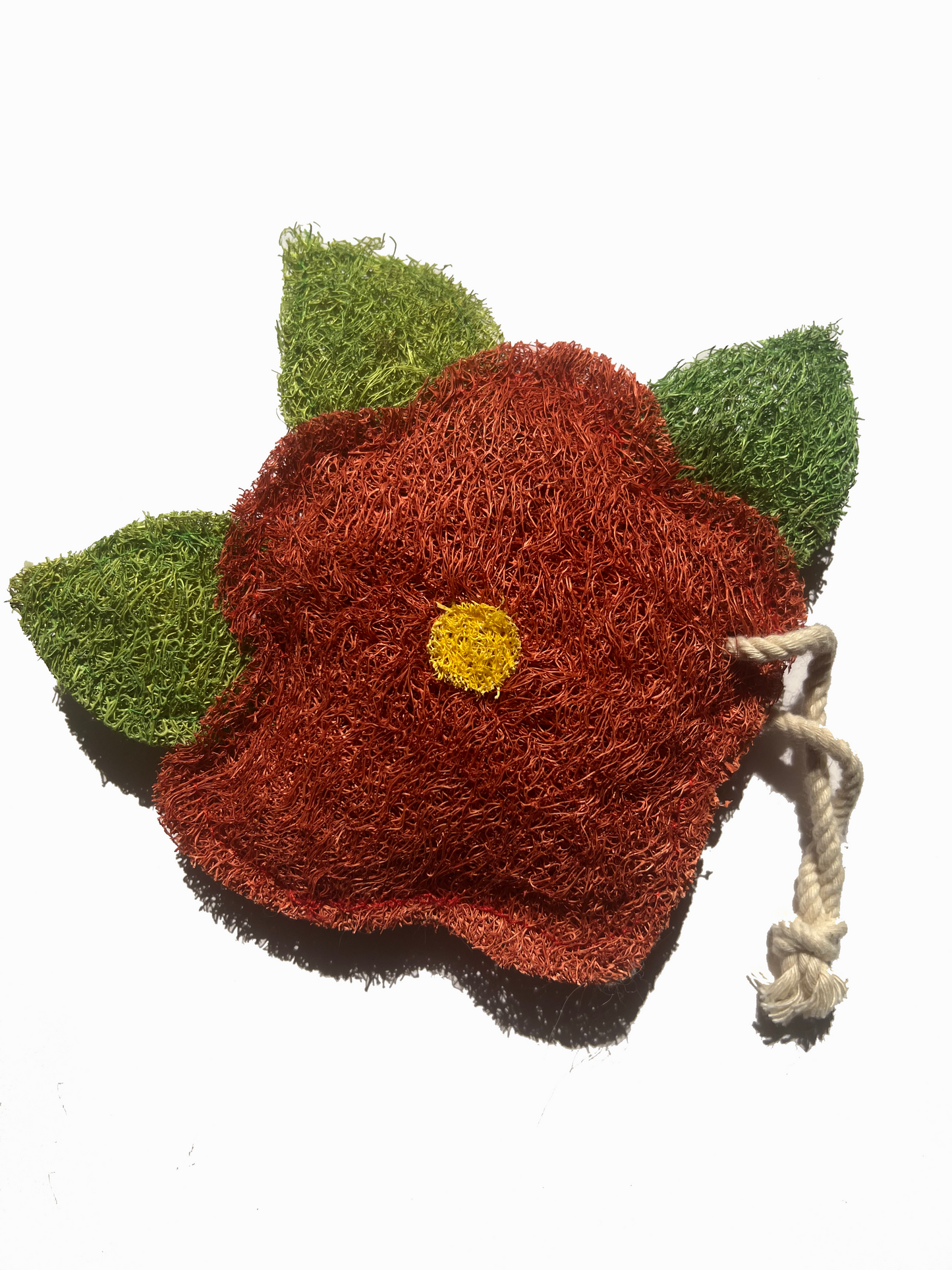 Hibiscus Flower Natural Loofah Kitchen Scrubber