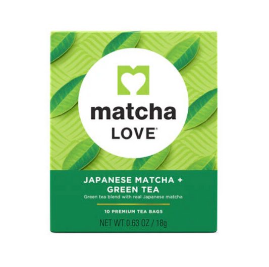 Matcha Love Japanese Matcha and Green Tea Premium - 10 Tea Bags