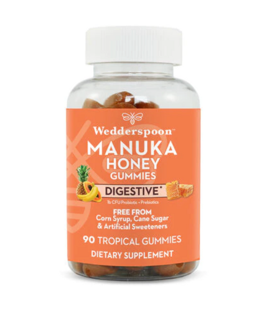 Wedderspoon Manuka Honey Digestive Gummies Tropical - 90 Gummies