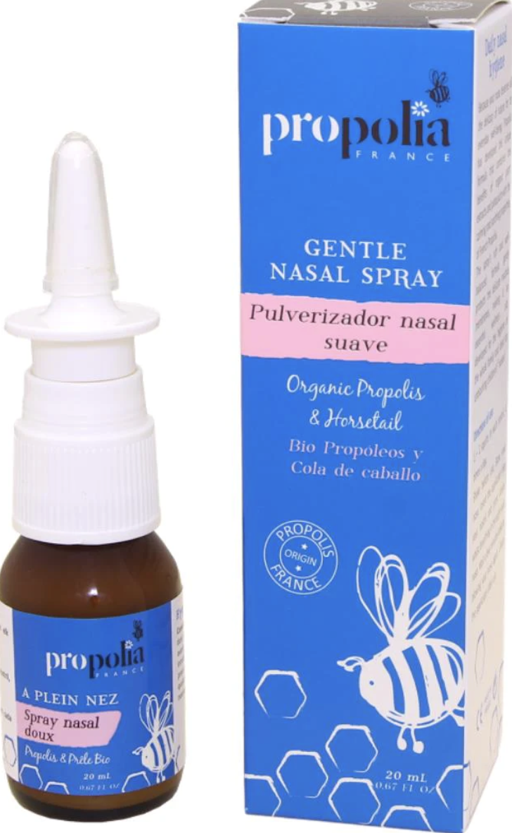 Gentle Nasal Spray with Propolis. 20 ml pump bottle